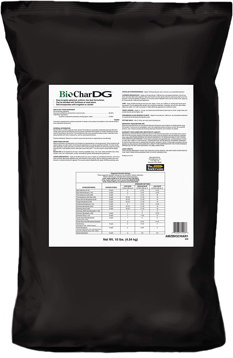 The Andersons BioChar DG Organic Soil